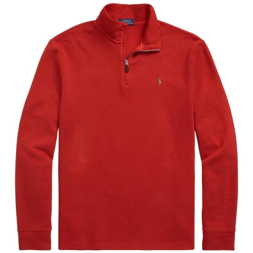 POLO RALPH LAUREN Men's Classic Estate-Rib Quarter-Zip Pullover Sweater, Size M